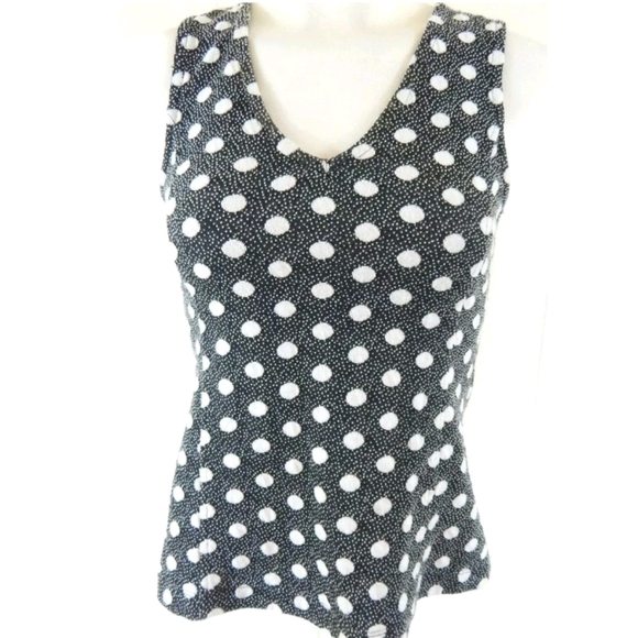 Maeve Anthropologie Jacquard Polka Dot Tank - Picture 2 of 4